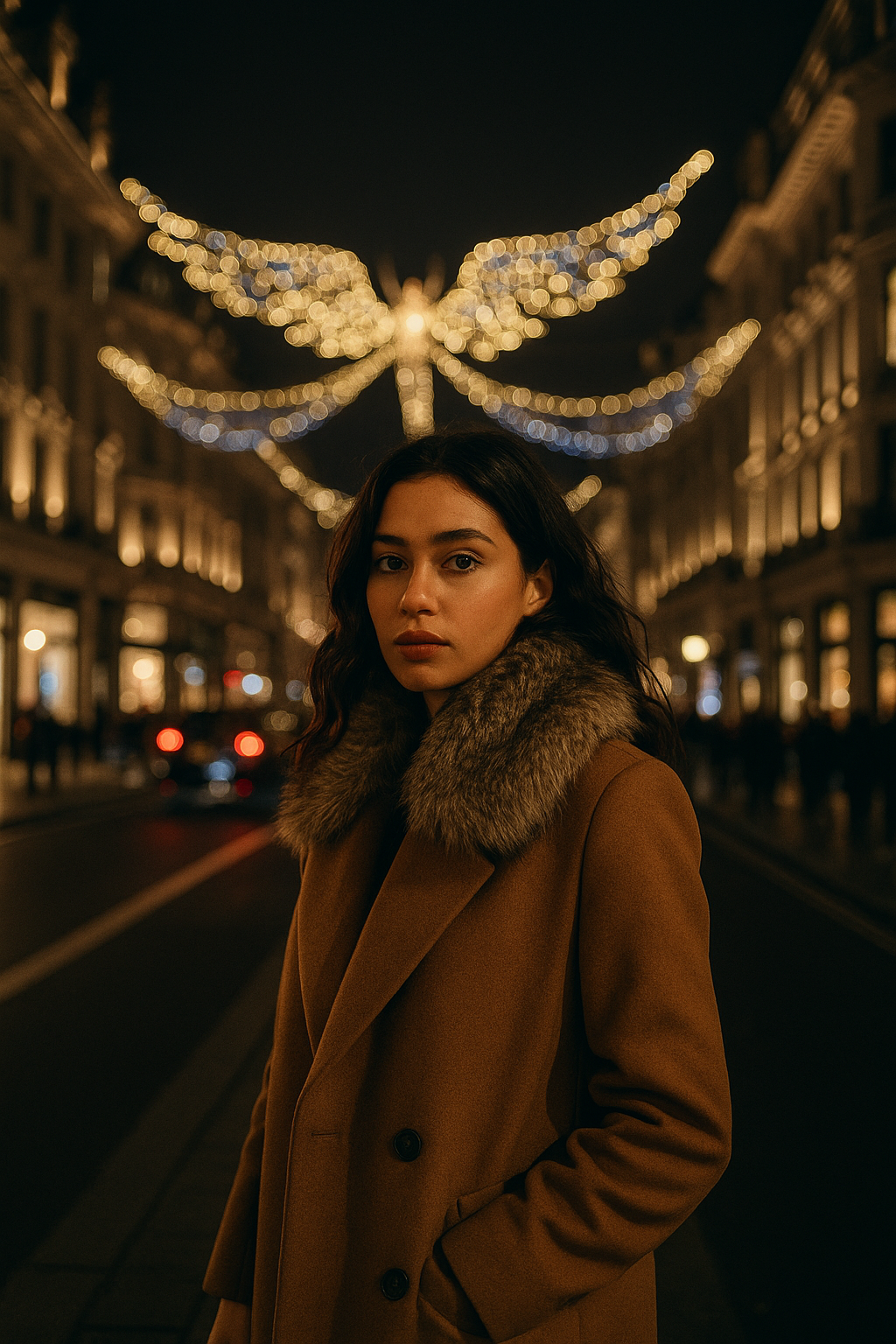 Ana | Faux Fur Collar Overcoat